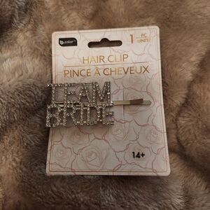 Team bride hair clip